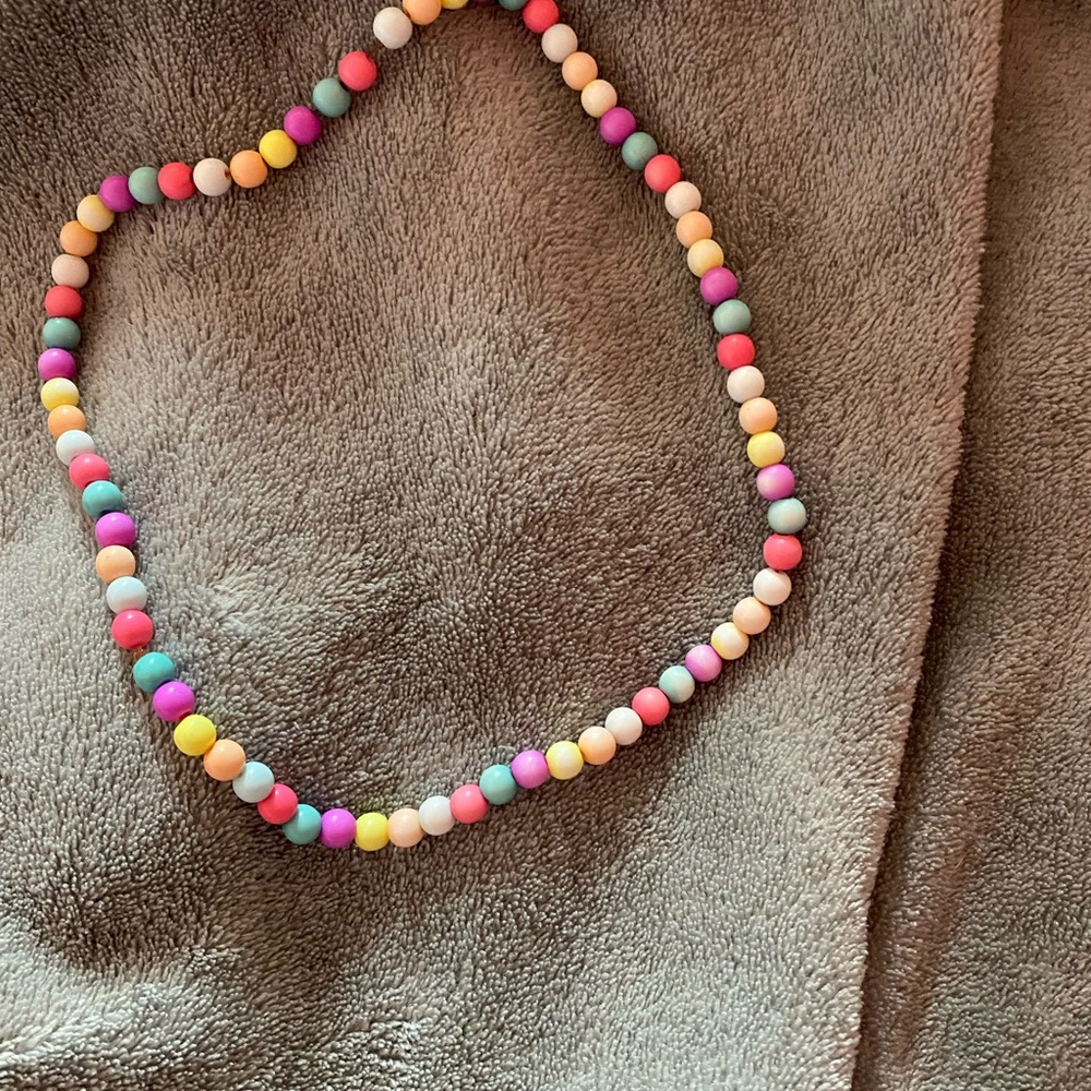 multicolor beaded necklace